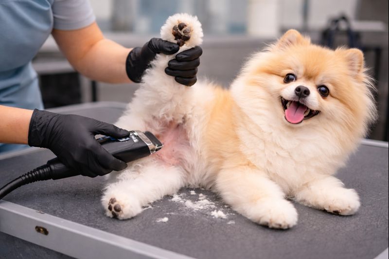tosa higiênica em cachorro com cuidado profissional